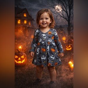 18/24M - DISNEY by Littlesleepies - Halloween Long Sleeve Baby Bodysuit dress